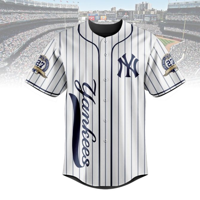 Customizable Yankees Baseball Jersey - Add Your Name & Number! - Image 2