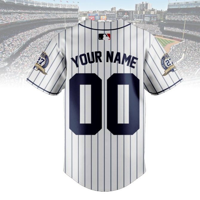 Customizable Yankees Baseball Jersey - Add Your Name & Number! - Image 3