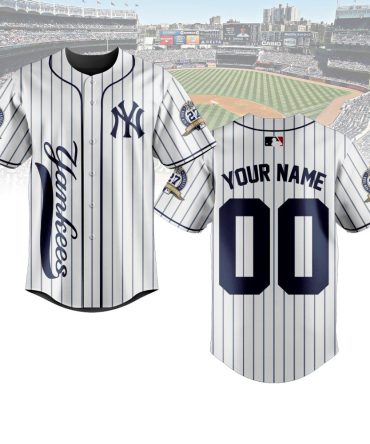 Customizable Yankees Baseball Jersey - Add Your Name & Number!