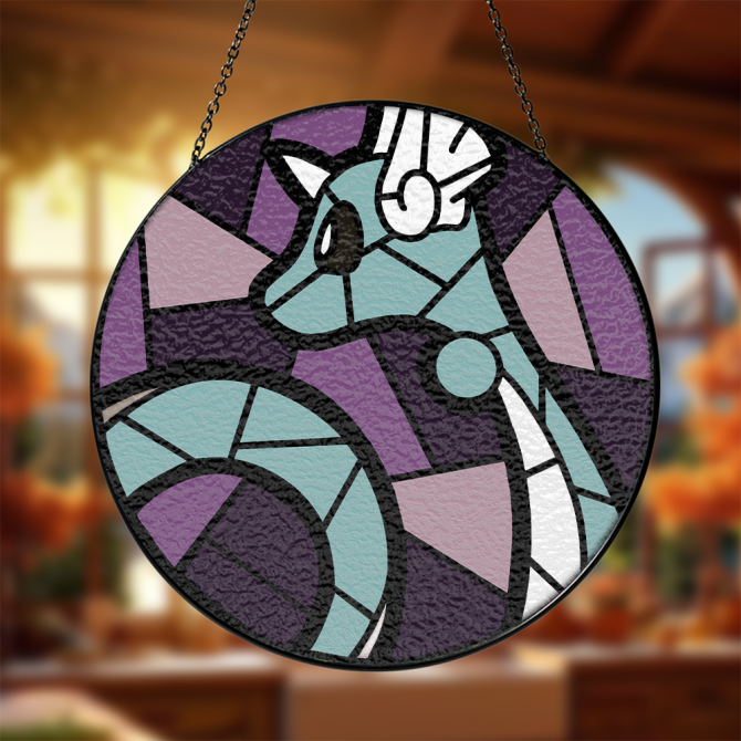 Dragon Stained Glass Suncatcher - Vibrant Home Decor For Windows & Gardens - Image 3