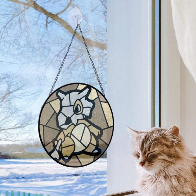 Charming Stained Glass Suncatcher - Cute Dinosaur Design For Home Decor - Image 2