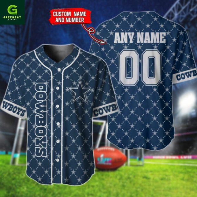 Custom Cowboys Jersey - Personalize Name & Number , Perfect Gift For Fans! - Image 3
