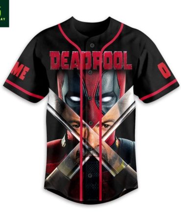 Deadfool Themed Baseball Jersey - Unique Graphic Shirt For Fans - Limited Edition