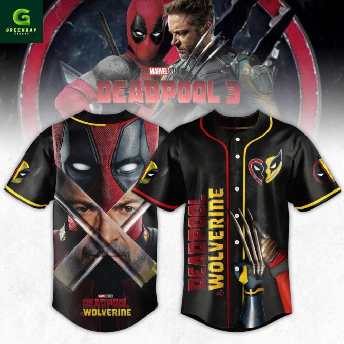 Deadpool & Wolverine Baseball Jersey – Limited Edition Fan Apparel For Movie Lovers