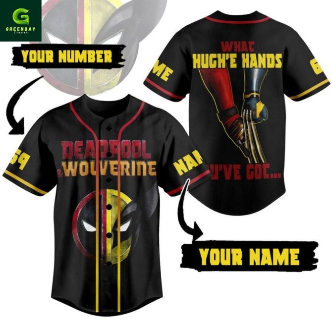 Deadpool & Wolverine Baseball Jersey - Cool Superhero Design For Fans - Unisex & Breathable Shirt - Image 3