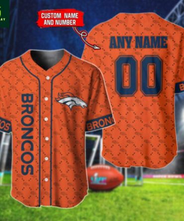 Custom Broncos Baseball Jersey - Add Your Name & Number - Perfect Gift!