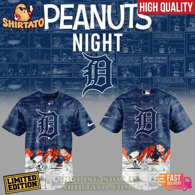 Limited Edition Peanuts Night Baseball Jersey - High Quality, Fast Delivery!