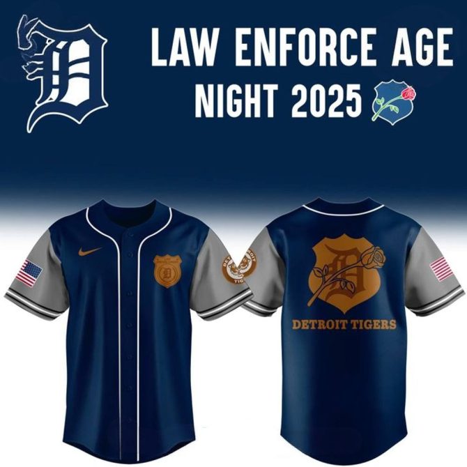 Detroit Tigers 2025 Law Enforcement Night Jersey - Honor & Style Combined