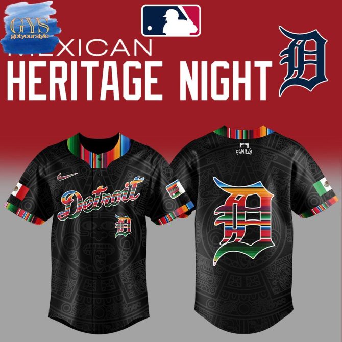 Detroit Heritage Night Jersey - Limited Edition Mexican Design, Celebrate In Style!