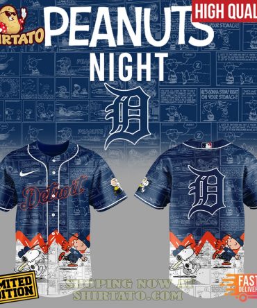 Limited Edition Detroit Peanuts Night Baseball Jersey – High Quality, Fast Delivery!
