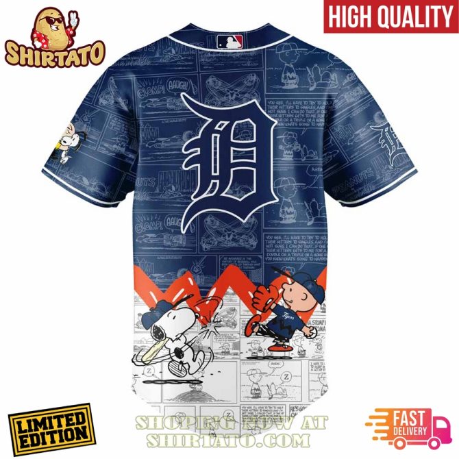 Limited Edition Detroit Peanuts Night Baseball Jersey – High Quality, Fast Delivery! - Image 2