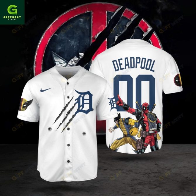 Deadpool & Wolverine Themed Baseball Jersey – Unique Comic Fan Apparel