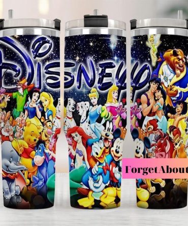 Disney Characters Stainless Steel Tumbler – Insulated Travel Mug For Kids & Adults, 20Oz