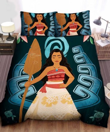 Moana Bedding Set Dn Princess Moana Art Graphic Bedding Set Covers Blue Unique Gift