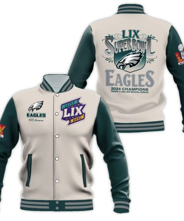 Limited Edition Eagles Super Bowl Lix Champions Varsity Jacket – Celebrate 2024 Victory!