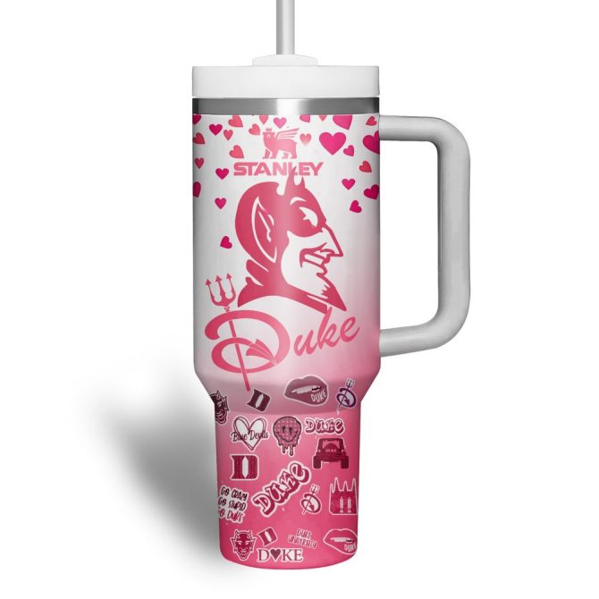 Custom Pink Duke Tumbler With Handle – Personalize Your Drinkware With Unique Design - Image 3