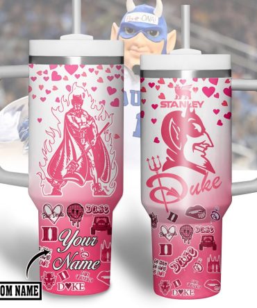 Custom Pink Duke Tumbler With Handle – Personalize Your Drinkware With Unique Design