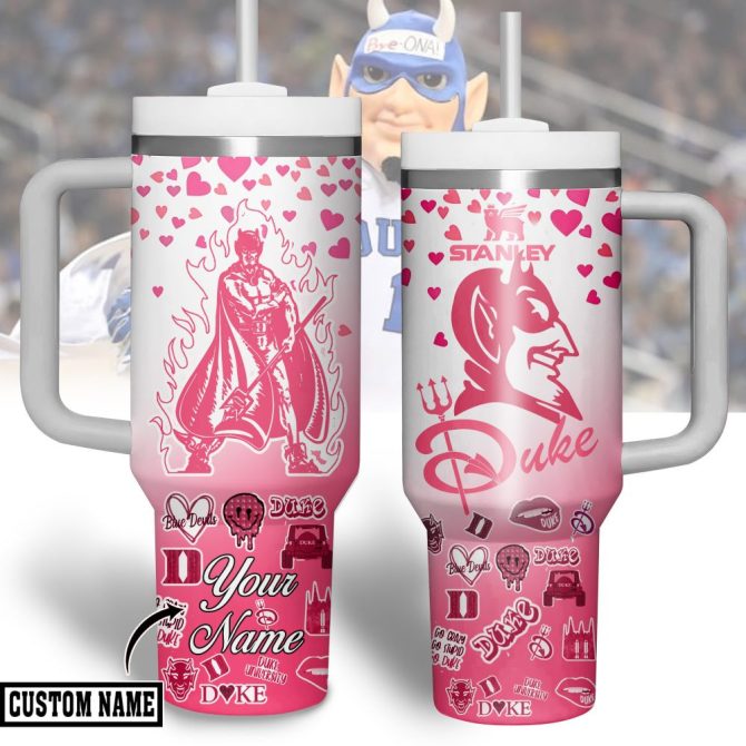 Custom Pink Duke Tumbler With Handle – Personalize Your Drinkware With Unique Design