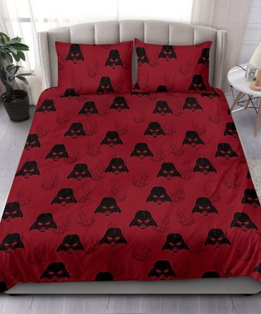 Galactic Villain Red Bedding Set - Soft Microfiber Duvet Cover & Pillowcases - Perfect Gift For Fans