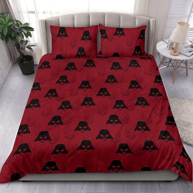 Galactic Villain Red Bedding Set - Soft Microfiber Duvet Cover & Pillowcases - Perfect Gift For Fans