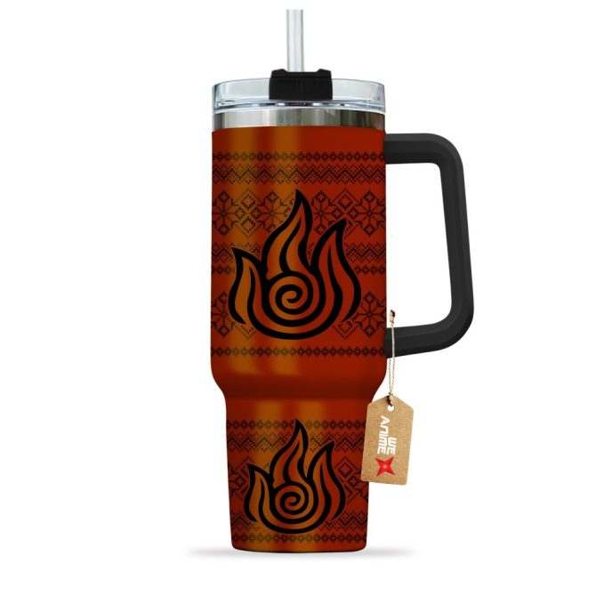 Fire Nation Insulated Tumbler With Handle - Double Wall Travel Mug, 20Oz, Leak-Proof Lid, Hot & Cold Drinks - Image 4