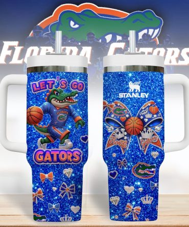 Florida Gators Tumbler - Vibrant Basketball Design - Perfect For Fans!