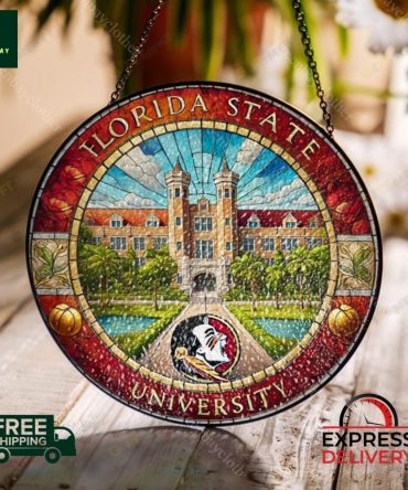 Florida State University Stained Glass Sun Catcher - Free Shipping & Express Delivery!