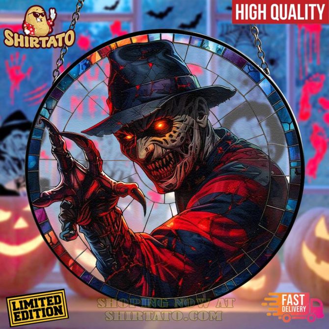 Limited Edition Horror-Themed Stained Glass Art - High Quality, Fast Delivery
