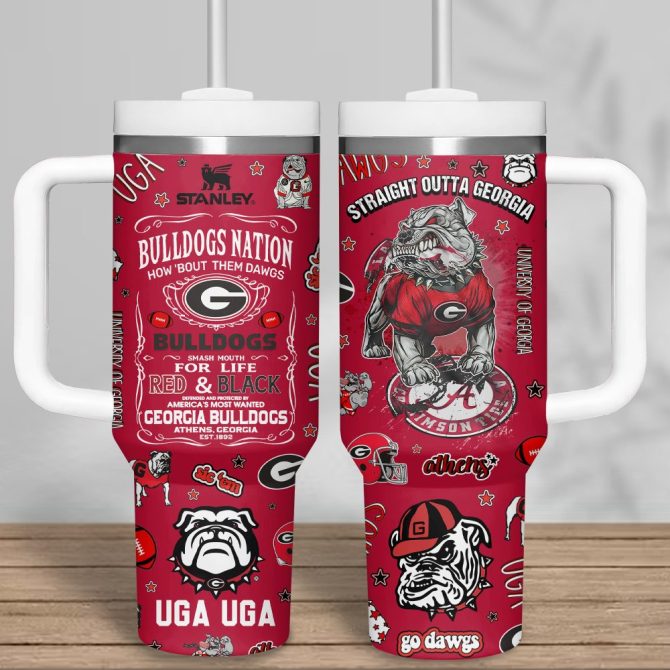 Georgia Bulldogs Tumbler Mug - Red & Black Fan Design , Go Dawgs! Perfect Gift For Uga Fans - Image 7