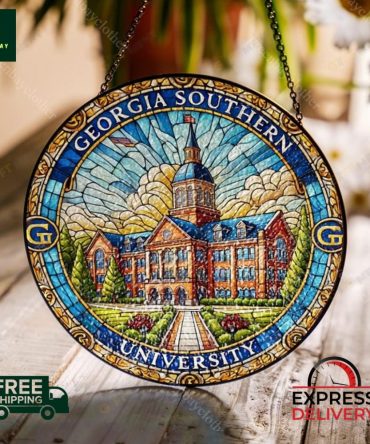Georgia Southern University Stained Glass Suncatcher - Free Shipping & Express Delivery!