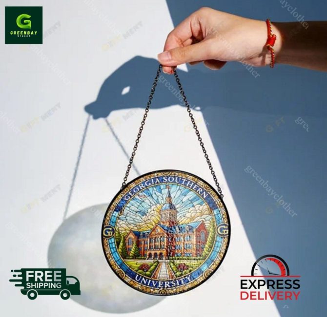 Georgia Southern University Stained Glass Suncatcher - Free Shipping & Express Delivery! - Image 2