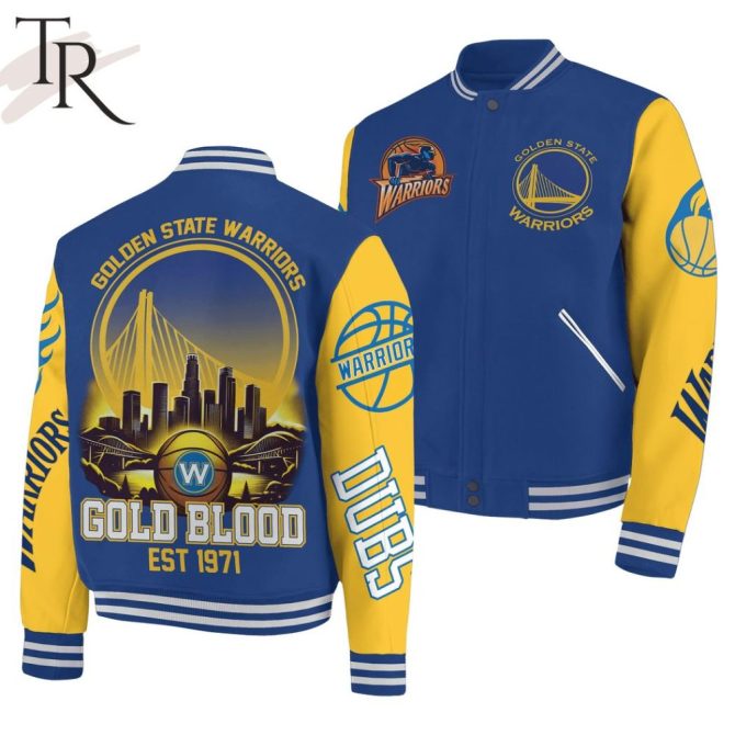 Golden State Warriors Varsity Jacket - Bold Team Design, Stylish Fan Apparel