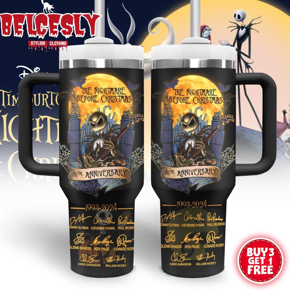 The Nightmare Before Christmas 31St Anniversary Mug - Limited Edition Tumbler - Buy 3 Get 1 Free!
