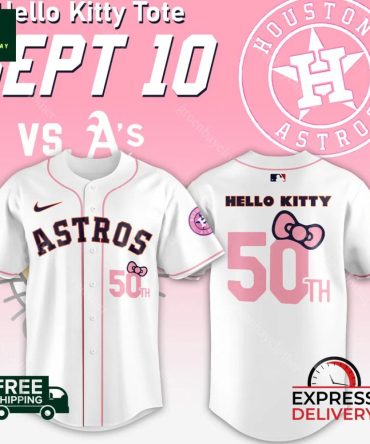 Get Your Limited Edition Houston Astros X Hello Kitty 50Th Jersey - Free Shipping!