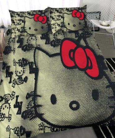 Cozy Hello Kitty Bedding Set – Cute Cartoon Design, Perfect For Kids & Fans!
