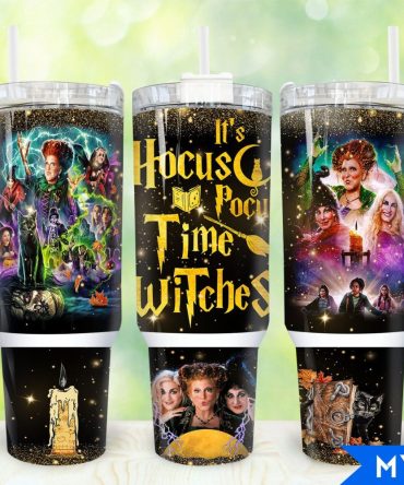 Hocus Pocus Halloween Tumbler Cup – Witchy Magic Design, 20Oz Insulated Travel Mug