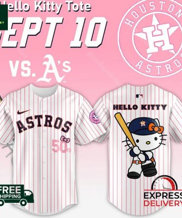 Houston Astros X Hello Kitty Limited Edition Jersey - Free Shipping & Express Delivery!
