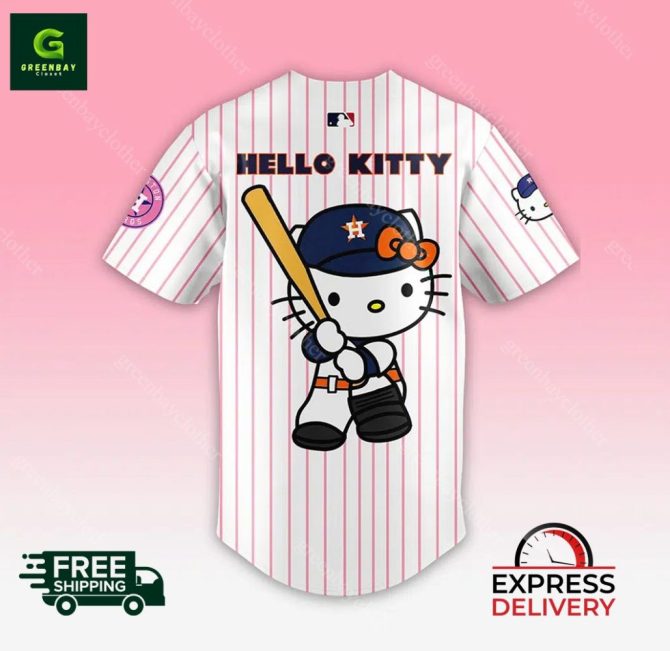 Houston Astros X Hello Kitty Limited Edition Jersey - Free Shipping & Express Delivery! - Image 4