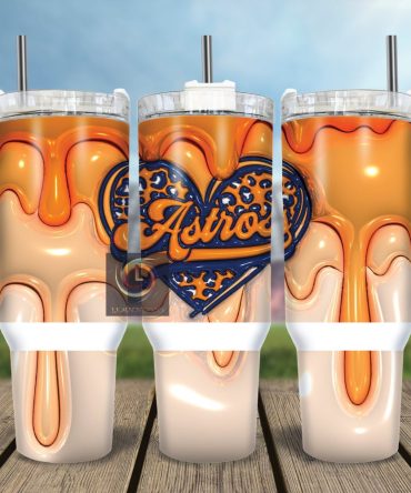Astros Fan Tumbler With Handle - 20Oz Insulated Travel Mug, Spill-Proof Lid & Straw