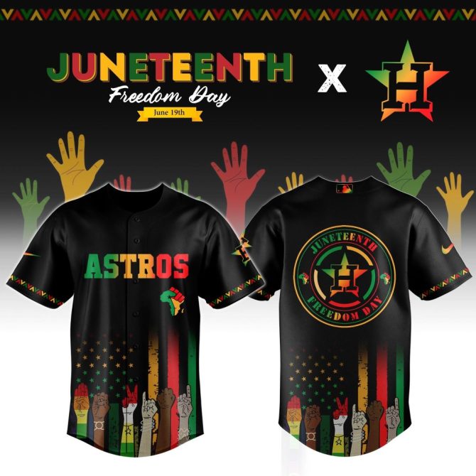 Celebrate Juneteenth In Style: Astros Freedom Day Jersey - Limited Edition!