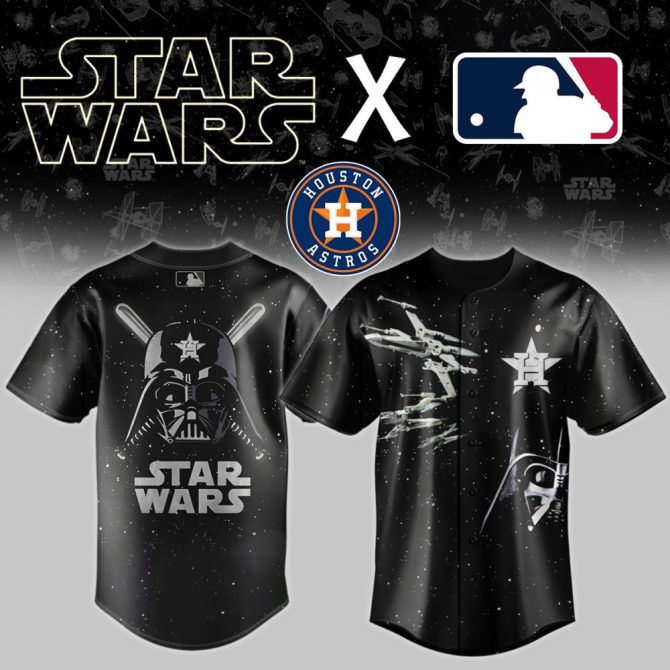 Limited Edition Star Wars X Houston Astros Mlb Jersey - Galactic Fan Gear!