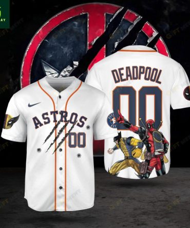 Astros Baseball Jersey With Deadpool Design – Limited Edition Fan Gear