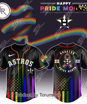 Celebrate Pride With Astros Rainbow Jersey - Limited Edition Unisex Sportswear