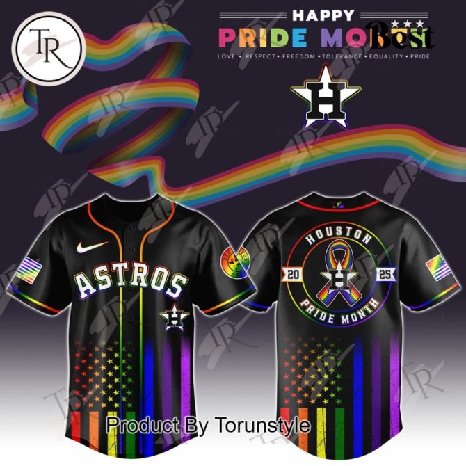 Celebrate Pride With Astros Rainbow Jersey - Limited Edition Unisex Sportswear