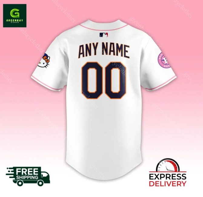 Custom Hello Kitty Astros Jersey - Personalize With Name & Number, Free Shipping! - Image 3