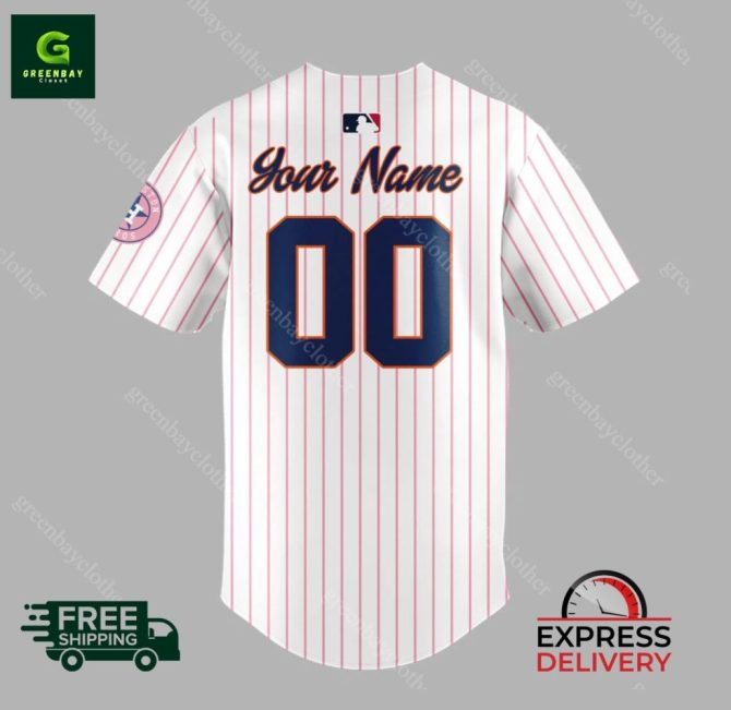 Custom Astros Jersey - Add Your Name & Number - Free Shipping – Express Delivery - Image 3