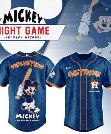 Limited Edition Mickey Mouse Houston Astros Night Game Jersey - Perfect Gift!