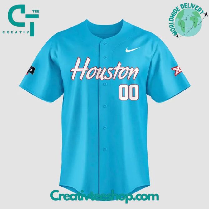 Custom Houston Baseball Jersey & Cap Set – Personalize Name & Number – Perfect Gift! - Image 2