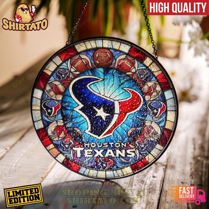 Limited Edition Houston Texans Stained Glass Art – High Quality, Fast Delivery!