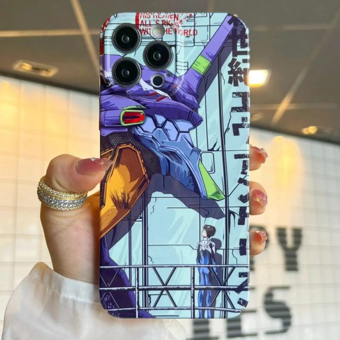 Neon Genesis Evangelion Anime-Inspired Phone Case: Futuristic Mecha Design - Stylish Protection For Your Device - Image 2